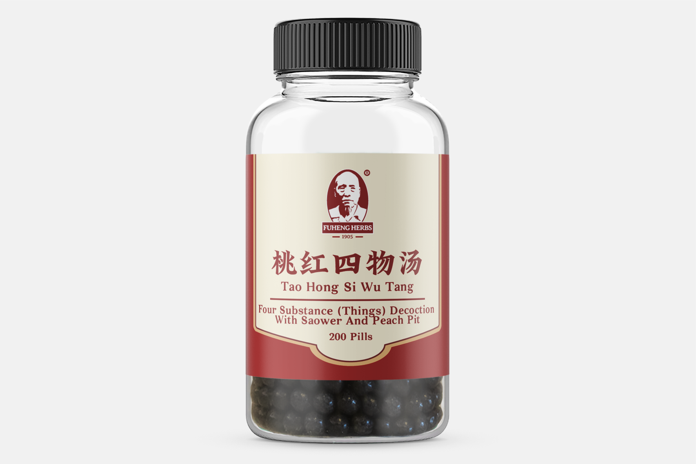 Tao Hong Si Wu Tang - 桃红四物汤 - 丸剂 - Four Substance (Things) Decoction With  Safflower And Peach Pit - 200 pills